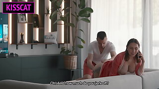 Stepmom Seduces Stepson While Husband&rsquo_s Away&mdash_Will Her Naughty Phone Call End in a Taboo Fuck?!