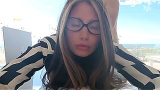 I distracted my stepmother with a dirty phrase, so she scolded me, fucked me to calm her down, didn'_t let her fuck me in the ass.