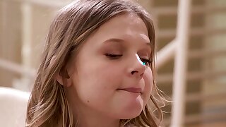 ADULT TIME - Nasty Stepsister Coco Lovelock Has First SQUIRTING ORGASM From Stepbro! FULL SCENE!