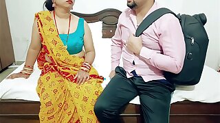 Desi Indian Big Boobs step Mom teaches her StepSon How to fuck when not at home (Hindi Audio)