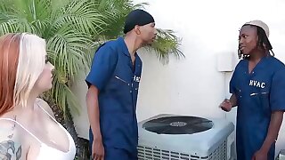 Beating the Heat: Cubbi Thompson's Sweaty and Intense Encounter with HVAC Technicians Scotty P and Mighty Dee During a Record Heatwave