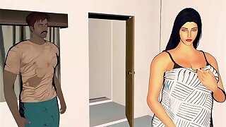 Horny Desi Indian Pakistani Bhabhi Fucked Hard By muscular man Secret Home Sex.