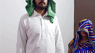 Muslim step Father in law fucks his Hindu step daughter in front of his step Son XXX Threesome Sex