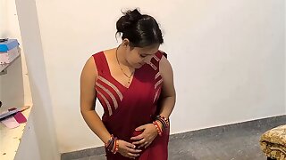 Hardcore chudai non stop red saree