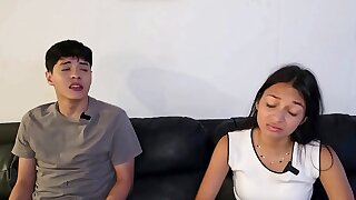 I Catch My Stepsister Fucking With The Coach And We End Up In A Threesome