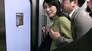 人妻電車～さわられた五十路母～ 鶴川牧子