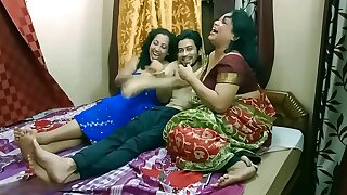 Fucking Bhabhi and her hot stepmom at home! latest Hindi threesome with clear dirty audio