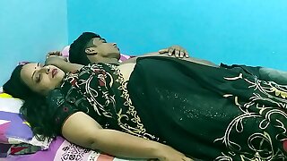 Indian hot stepsister getting fucked by junior at midnight! Real desi hot sex