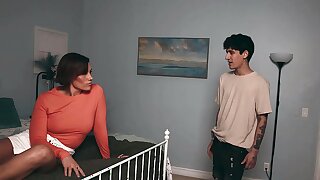 Middle Eastern stepmom MILF caught pussy squirting by her stepson