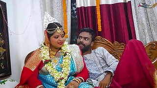 Desi Newly Married Husband Wife Hardcore Fuck At First Night (Hindi Audio)