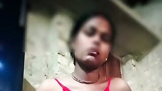 Indian hotny village wife dildo fucking her creamy pusssy and showing her boobd
