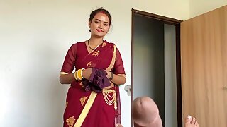 Desi Village Stepsister came home from the market and you saw her helping her brother-in-law to masturbate