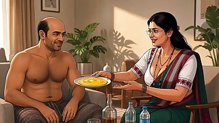 Sujatha Aunty Hits Balu Again While Husbend in House