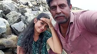 A mature man meets naive charity girl and fuck her in his lonely house