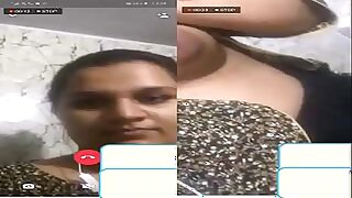 Horny Desi Girl Showing Her Boobs and Pussy on Video Call Part 2