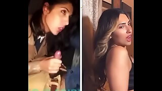 Indian Instagram babe Nihharika Ghai giving boyfriend blowjob in car