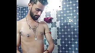 Indian boy nude bathing