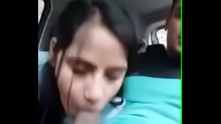 Indian step Sister Giving Blowjob To Brother In Car
