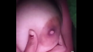 Desi Girl Riya showing big boobs while lying on video call and pressing big boobs for boyfriend
