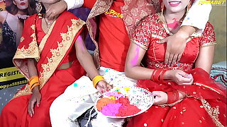 XXX Holi Special step father in law fuck two daughter in law&rsquo_s in Holi Hindi voice