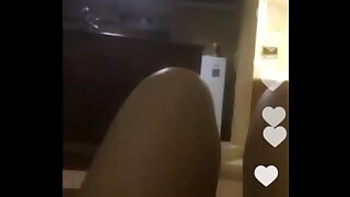 Hot Indian mom masturbate and tesing in a hot pant with her fat pussy