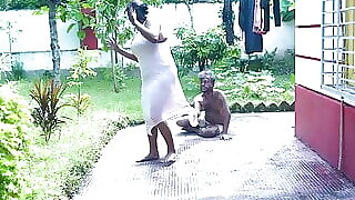 SUCHARITA BHABI FUCKED WITH A POOR MAN AFTER FEEDING HIM ( HINDI AUDIO )
