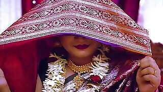 Big Boobs Desi Newly Married Virgin Wife First Night with Her Husband and Creampie Full Movie