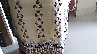 Indian 35 Year Old Milf Stepmom Takes Food Out Of Fridge When Stepson Comes And Fucks And Cums Behind - Family Therapy
