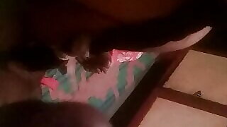 Blowjob cums in boobs _Deshicouplehot