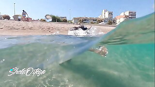 Pornstar Sheila Ortega Sucking and Fucking underwater while snorkeling